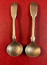 2 Vintage Silver Plate Mustard
