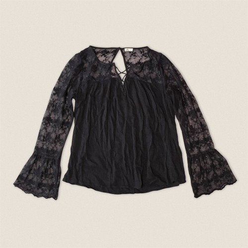 Hollister lace bell sleeve - hollister,