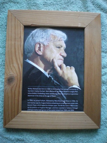 Framed signed charity sporting - framed,