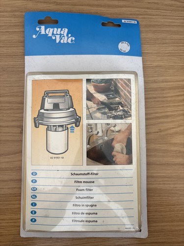 Aqua vac foam - foam, filter