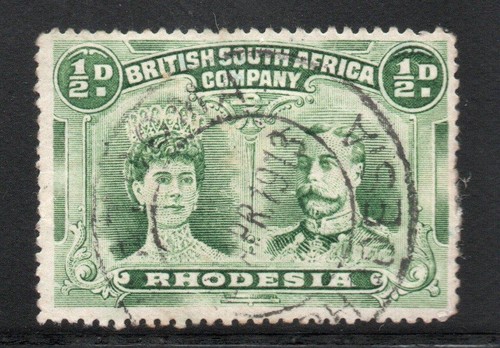 Rhodesia 1910 d shade - 1910-13, ½d.