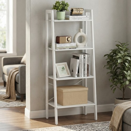 Stylish maple white ladder - stylish,