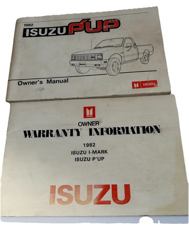 1982 isuzu pup owners manual - isuzu,