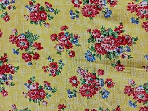 Vintage retro yellow - retro, floral