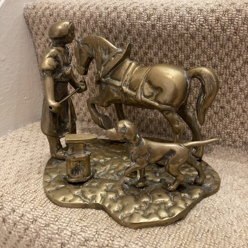Large heavy brass ornament - brass,
