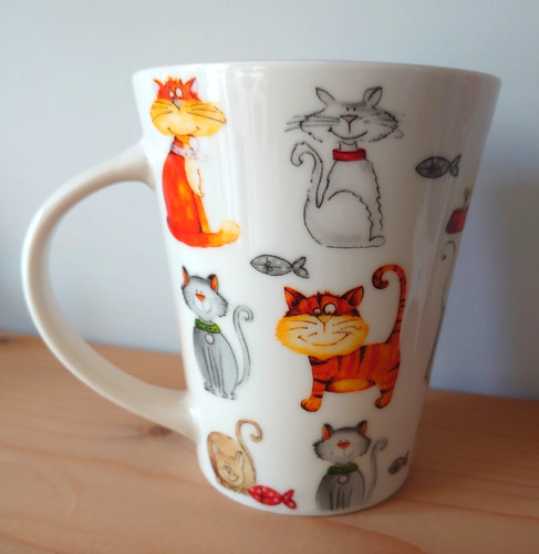 Cat design mug multicats - design,