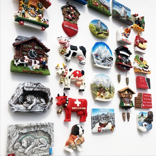 Swiss souvenirs fridge magnets - swiss,