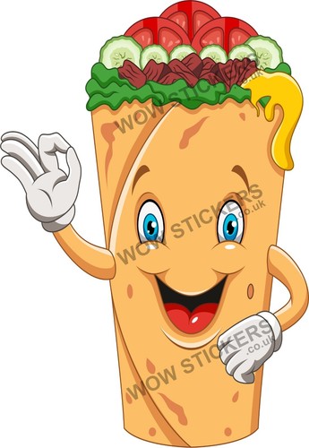 Wrap mascot sticker - wrap,