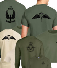 PRINTED ARMY Olive Green TSHIRT Double Sided RAF REGIMENT WINGS airborne at jtac