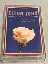 Elton John - Candle in The Wind - Cassette Tape Single - Diana in Loving Memory