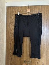 Men’s Black Crivit Cycling Shorts Size Xl In Good Condition 