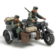 Tamiya 1:48 Scale German Motorcycle & Sidecar Plastic Kit 32578