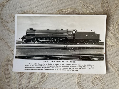 Old railway postcard real - railway,
