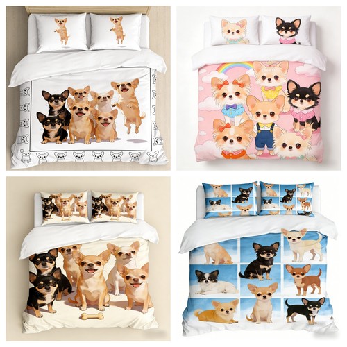 Chihuahua bedding set gift - bedding,