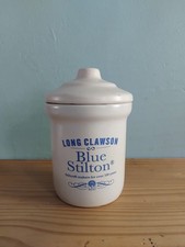 London Pottery Stoneware (Long Clawson) Blue Stilton Pot with Lid - Used