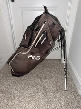 Ping Hoofer 14 Golf Stand Bag 14-Way Divider Black Dual Strap Carry Lightweight