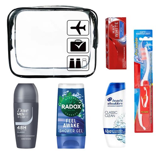 Men travelling toiletries - men,
