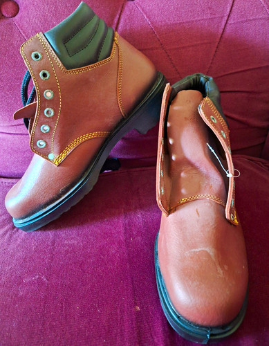 Tuskers brown leather safety - tuskers,