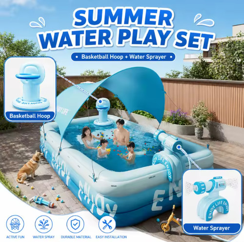 Inflatable pool basketball - inflatable,