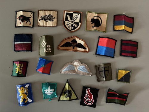 Various military cloth - cloth, badges