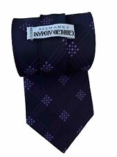 Vintage Classic Purple Mix Square Pattern Men's Tie / Cravat/ Widest Part : 4”