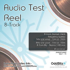 OddBits Reel to Reel Test Tape [8 Track] - ¼ Inch Tape Width