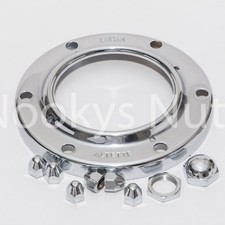Lucas Altette Horn Chrome Bezel / Rim & Nuts (Genuine Lucas)