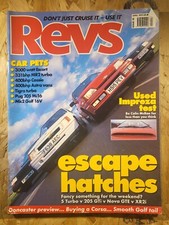 Revs Magazine April 1999 (819) 3000 Watt Escort Mr2 Turbo Pug 205 Mi16 Mk2 Golf