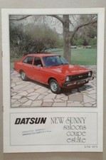 Datsun Sunny Brochure 1979 - Saloons  Coupe  Estate