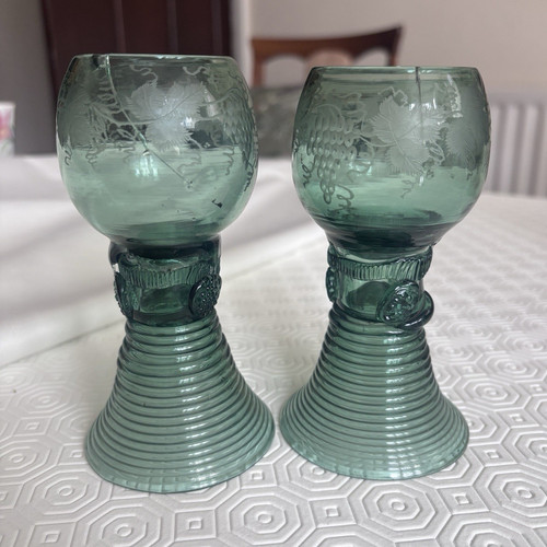 18th century roemer - 18th, green