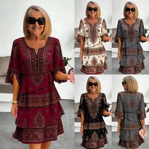 Lady casual tiered - casual, boho