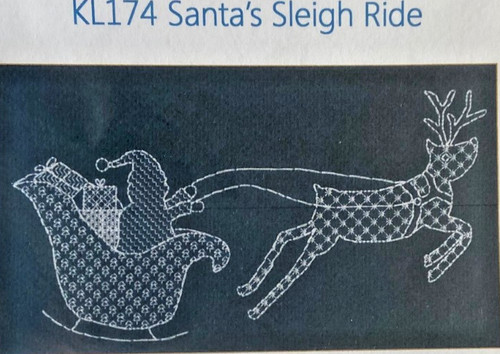 Kl174 santa sleigh - kl174, santa's