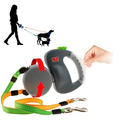 Dual doggie retractable leash - dual,