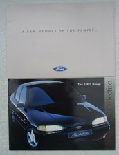 Ford Brochure 1993: Introducing New Mondeo + Fiesta,XR3i,Escort,RS Cosworth,RS 