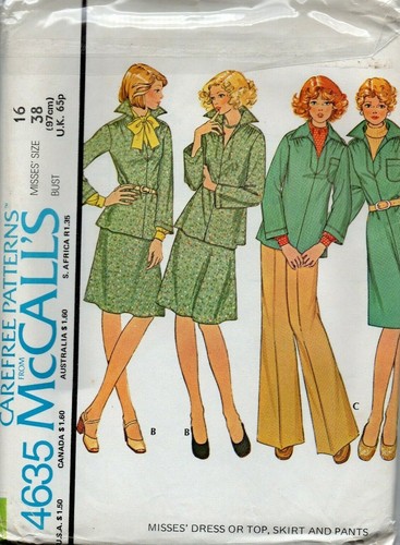 Mccalls sewing pattern - mccalls, 4635