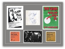 The Clash  - Autographs, Tickets, Concert Posters Memorabilia Poster UNFRAMED