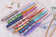 Milward Crochet Hooks - Soft Grip Clay Handle Colourful Patterns - 2mm - 6.5mm