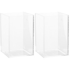  2 PCS Aquarium Tank Small Acrylic Fish Desktop Goldfish Starter Kit