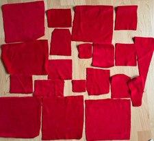 Oddments Christmas red velour