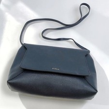 Furla Navy Blue Saffiano