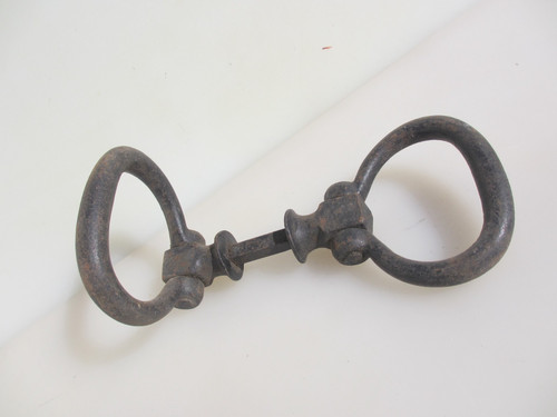Large vintage iron lever door - large,