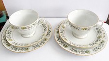Tea Set 6 Piece Green Floral