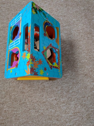 Wooden carry house with - carry,