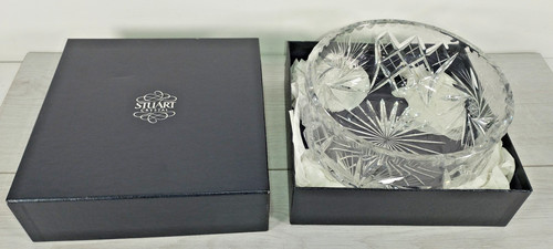 Stuart crystal cut glass bowl - crystal,