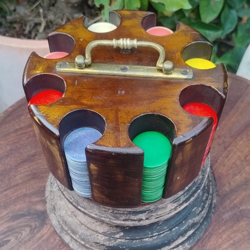 Antique 19thc poker carousel - poker,