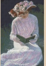 Victorian Lady Reading Counted