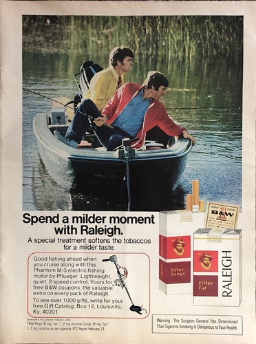 1973 raleigh cigarettes - cigarettes, print