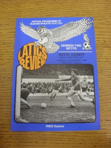 1977 oldham athletic v - 09/08/1977,