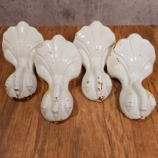 Set of 4 Large Reclaimed Antique Cast Iron Claw and Ball Bath Feet
