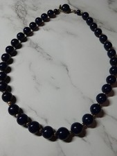 Vintage Navy Blue Beaded